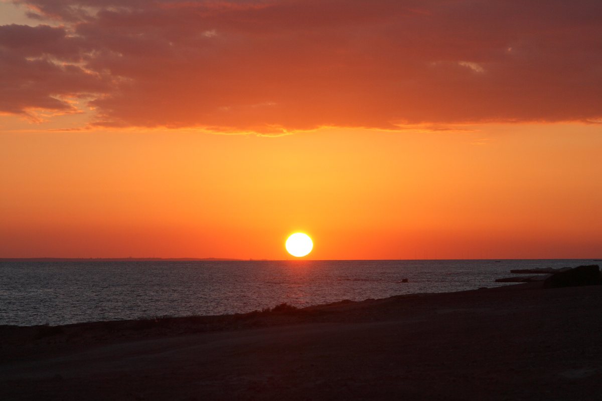 Cyprus coast at golden hour